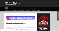 Desktop Screenshot of aiahypnosis.com